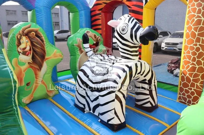 Go To The Zoo Multiplay Bouncy Castle Playground